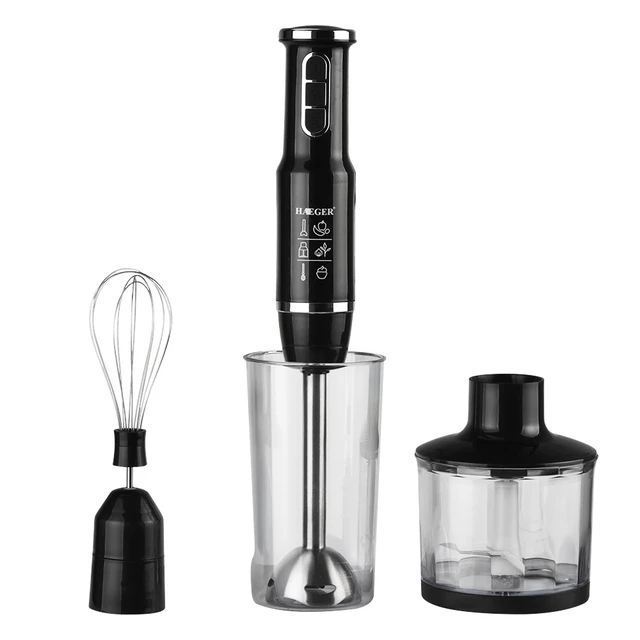 FRESKO Stainless Steel Hand Blender, 1200W Electric Stick Blender with 12  Speed and Turbo Mode, Heavy Duty Copper Motor Immersion Blender,700ml  Beaker