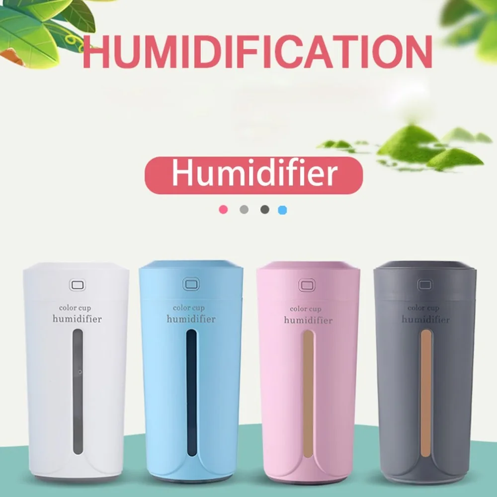 230ml Ultrasonic LED Light Cup Aroma USB Charging Humidifier Air Essential Oil Aroma Diffuser Purifier Atomizer 3