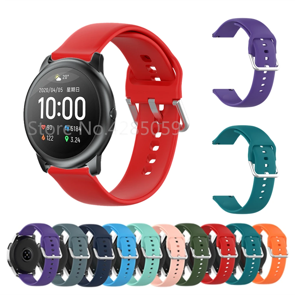 Силиконовый мягкий ремешок для часов Haylou Solar LS05 смарт Браслет Для Xiaomi Amazfit Stratos 2/3