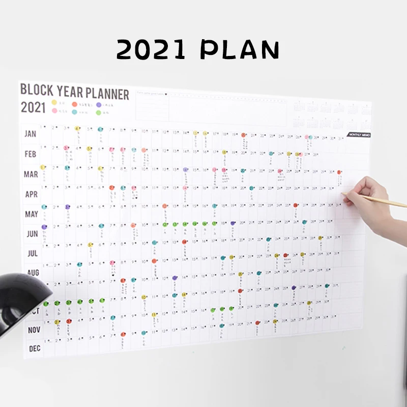 Calendar 2022 Planner 2022 Annual Agenda English Magnetic Planner 