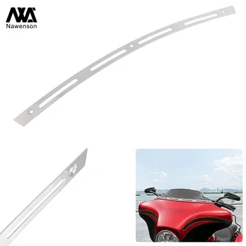 

4-slotted Stainless Steel Windshield Trim for Harley Touring 1996-2013 for Electra Glides/Street Glides/Tri Glide 1996-2013