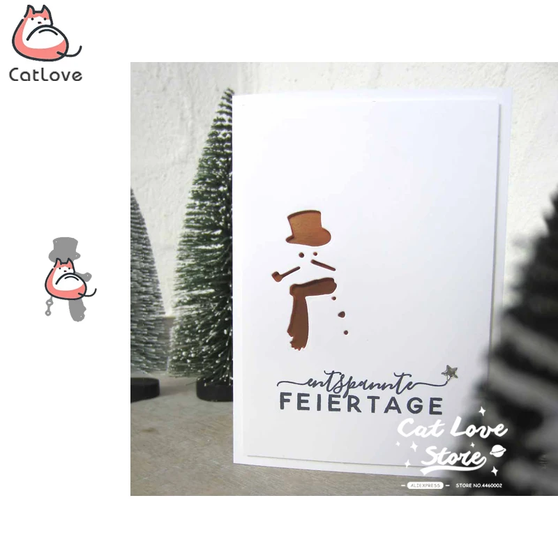 

Snowman Christmas Metal Cutting Dies Scrapbooking Stencil Die Cuts Card Making DIY Decorative Craft Embossing New Dies For 2019