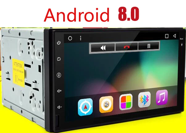 

Android 8.0 Universal Car DVD Radio Player 2 din gps Stereo Audio 7 inch 1024*600 WIFI Quad Core 16GB