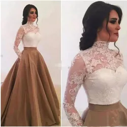 Long Sleeves Mother Of The Bride Dresses Lace Applique Custom Made Strapless Women's Formal robe de soirée de mariage