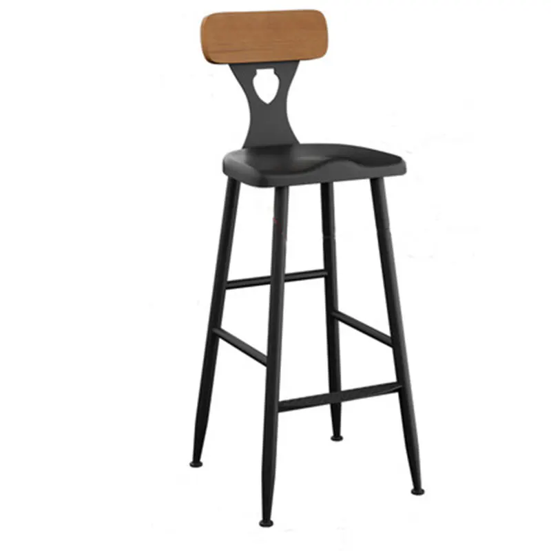 Барный стул из твердой древесины с высокой стойкой|Барные стулья| |