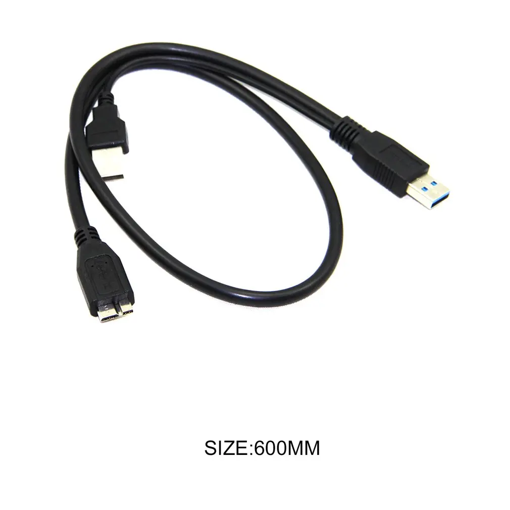 0 6 м/1 м Dual USB 3 A Male к Micro B Y ЧЕРНЫЙ Мощность кабель передачи данных мобильного