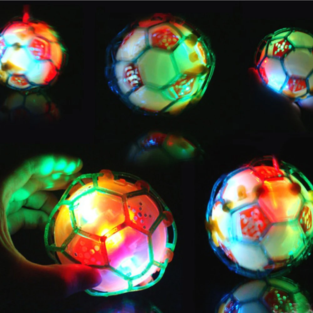Km _ Bl _ Blinkende LED Musik Ball Springend Prellen Fußball Baby Kinder Toy 