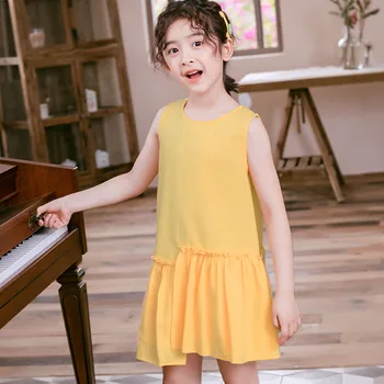 

YourSeason 4 To 14 Years Teenager Girls Summer Cotton Dress Elegant New Girl Casual Clothes Baby Girls Cute Mini Dresses