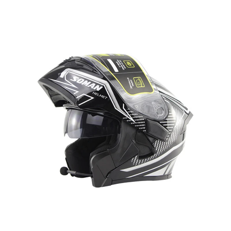Bluetooth шлем анти-помехи интерком для мотоциклетного шлема езда Hands Free наушники мотоцикл bluetooth домофоны - Цвет: M86-12-BW