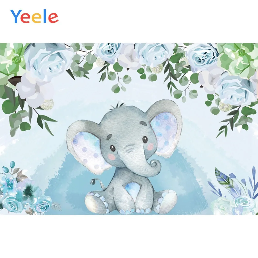 Yeele Baby Shower День Рождения мультфильм слон фотография Фон Персонализированные фотографические фоны для фотостудии