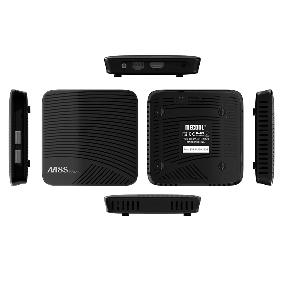 MECOOL M8S PRO L A tv Smart Android 7,1 ТВ приставка Amlogic S912 Восьмиядерный 64 бит 3 ГБ/16 ГБ ТВ приставка с 2,4G Bluetooth ИК голосовой пульт