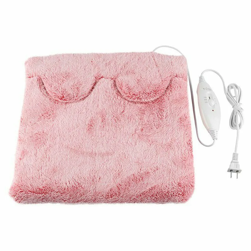 Новинка; теплые удобные тапочки с электрическим подогревом для ног и рук; теплые тапочки; зимняя подушка для дивана - Цвет: Hot Pink