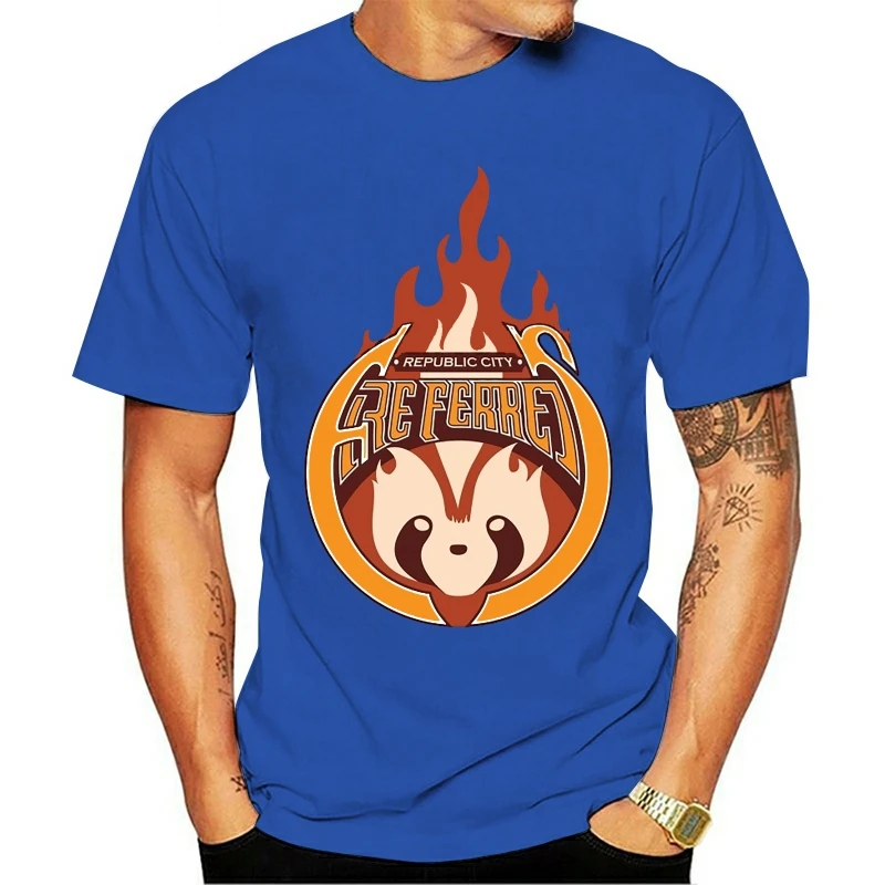 

2020 Fashion T Shirts Men Short sleeve Vintage Republic City Fire Ferrets Unisex Women tops O-neck 100% cotton