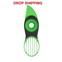 С удобным захватом 3-в-1 авокадо Slicer Ши нож для удаления сердцевины и нарезания масло для резки нож для чистки фруктов Ножи Кухня фруктов и овощей