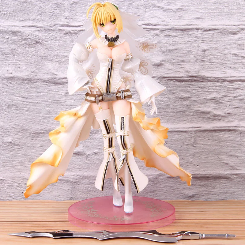 Нерон Клавдий Fate Grand Order ПВХ Коллекционная Фигурка аниме модель игрушки невесты сабля свадебное платье Ver