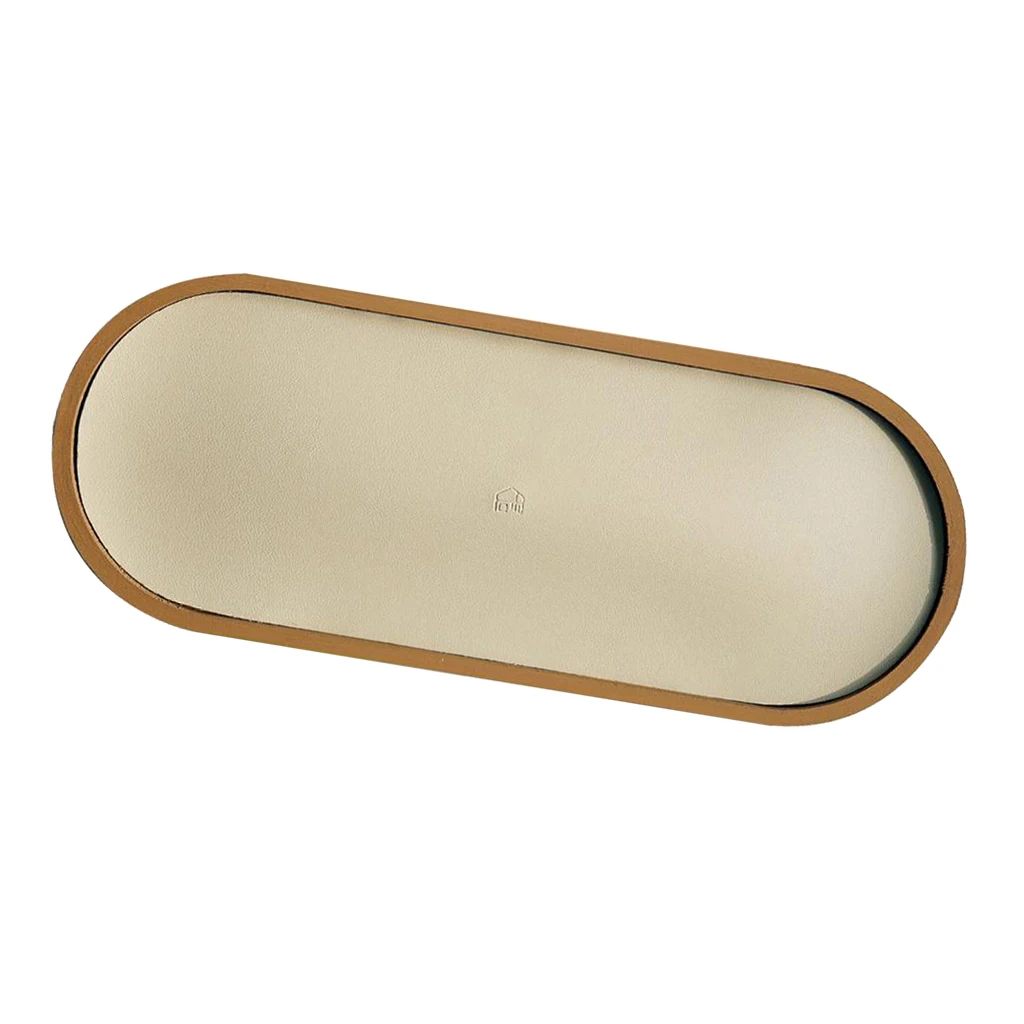 Brown Edge as descr Овальный мелкий деревянный поднос для хранения держатель для настольных фруктов вечерние поставки - Цвет: Brown Edge as descr