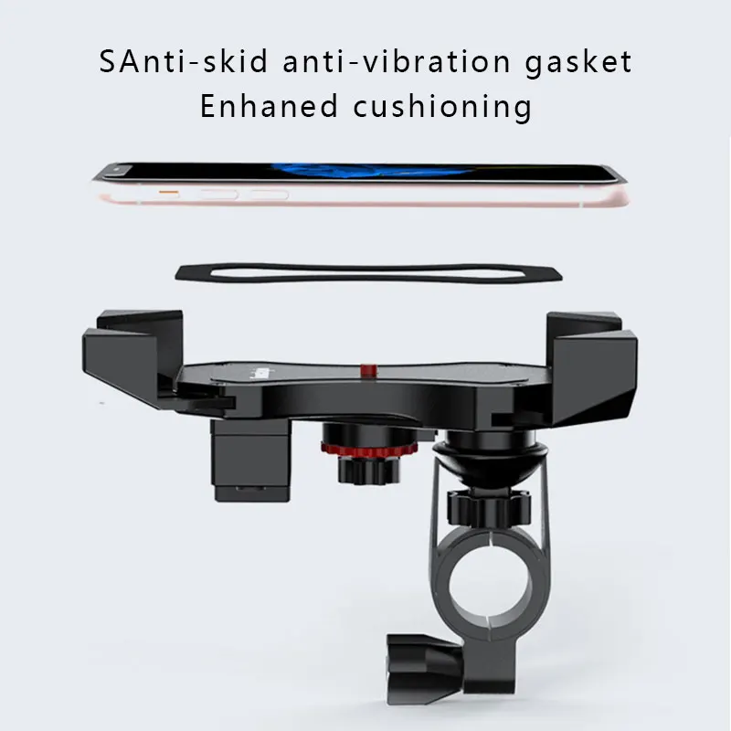 Motorcycle Handlebar Phone Mount Holder Support Bike Mobile Cell  Bicycle Phone Stand for 4-6.5 inches for Samsung Huawei Xiaomi