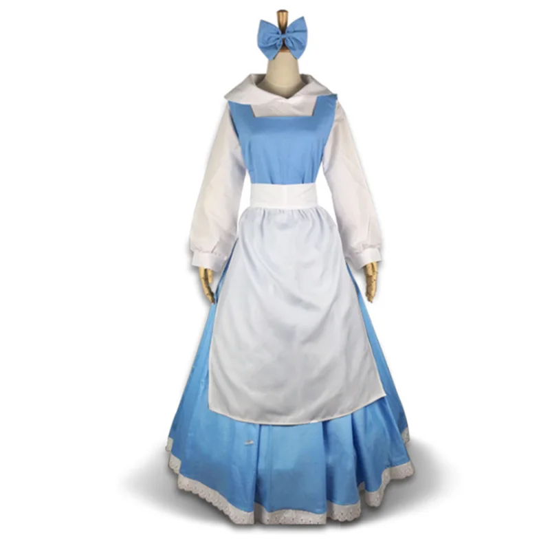 white christmas dresses Blue Belle Dress, Belle Blut Outfit, Princess Belle Costume from Beaut –  MJcostume main image 0