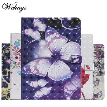 

Wekays For Coque iPad 10.2 2019 Cartoon Butterfly Leather Case For iPad 10.2 7th Generation 2019 A2200 A2198 A2232 Cover Cases