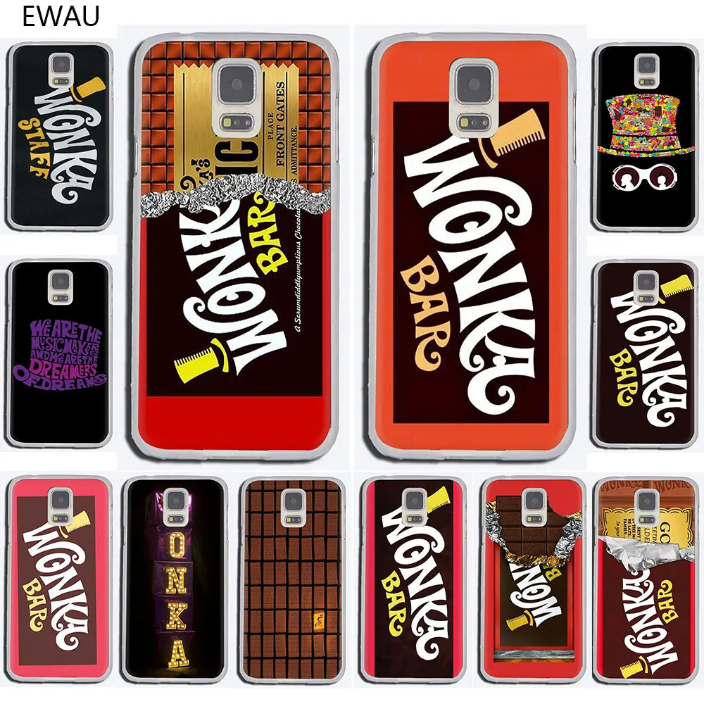 Жесткий чехол для телефона EWAU Willy Wonka Bar Chocolate Samsung Galaxy S6 7 Edge S8 9 10 Plus Note 8 M10 20 30 40 |