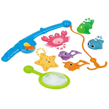 

Bathroom For Kids Squirts Floating Non Toxic Baby Bath Game Summer Home Rod Net Gift Cute Animal Bathtub Fishing Toys
