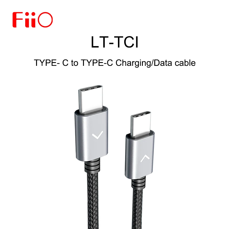 Кабель FiiO для зарядки и передачи данных типа C Type M15/M11/M5/M6/BTR5/BTR3 музыкальный