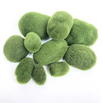 

Multisize Green Artificial Plants Moss Stone Mini Micro Landscape Home Bonsai DIY Garden Decoration Accessories 1 Pcs