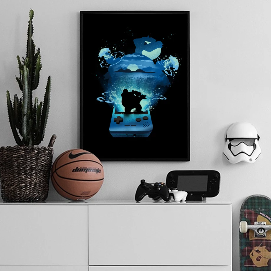 主图_Pocket_Monster_Pikachu_Charizard_Blastoise_Anime_Posters_And_Prints_Wall_Art_Canvas_Painting_Wall (1)