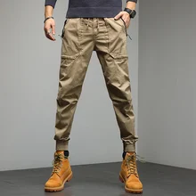 Pantalones informales para hombre, pantalón holgado, grande, Harlan