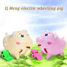 Звуковое управление электронные свиньи интерактивные Домашние животные Электрический Робот животное Звуковое управление led мультфильм свинья свистящая Свинья для детей подарок