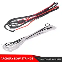 12 vertentes arco recurvo arco longbow substituir bowstring caber 58 58-70 bow arco preto e vermelho corda acessórios de tiro
