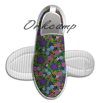 

Sport Running Shoes Wild Wildflowers Light Weight Walking Shoes Breathable Mesh Yoga Shoes