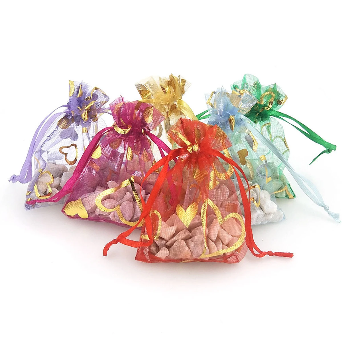 Organza Jewelry Gift Bags 20PCS Candy Bag Wedding Favors Sheer Gift Pouch 