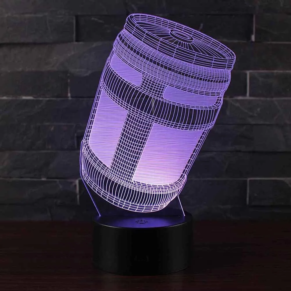 Новое поступление 3D ночной Светильник Красочные дистанционного Управление сенсорный светодиодный светильник Настольная лампа творческий фестиваль вечерние детский подарок на день рождения светильник