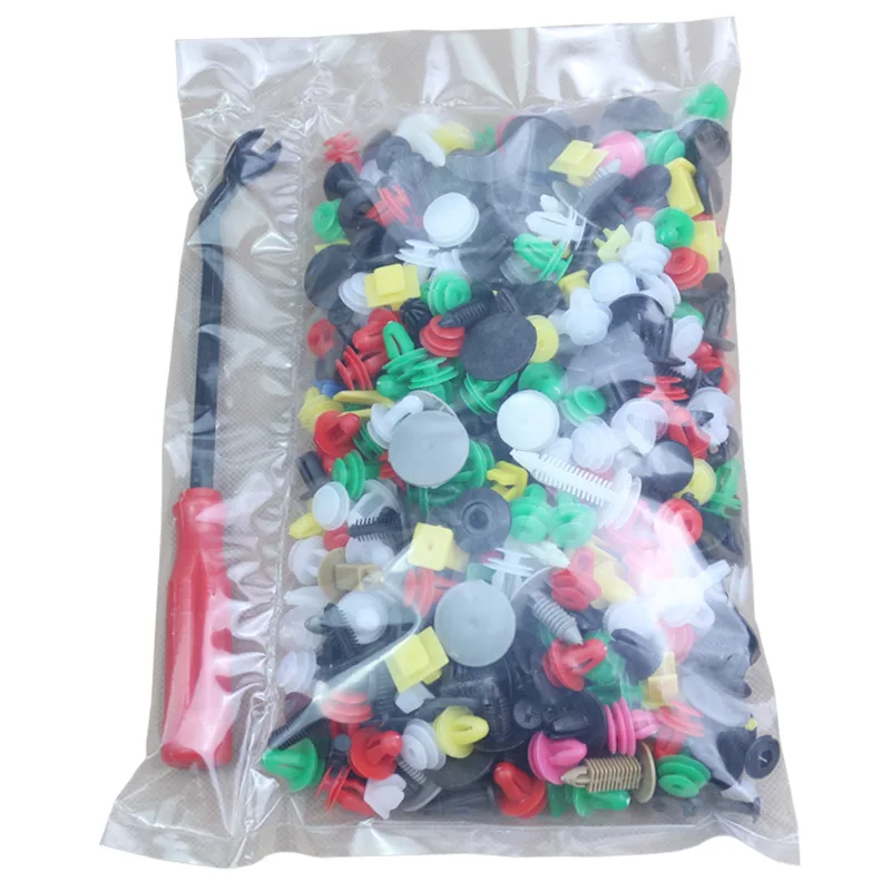 CHIZIYO 500pcs Automotive Plastic Door Trim Panel Fasteners Fender Engine Screw Expansion Clamp Mixed Buckle With Screwdriver | Автомобили