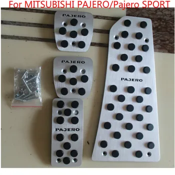 

For Mitsubishi Pajero 2015 to 2019 Hot High Quality Aluminum Skid Accelerator Pedals At Automatic Transmission Car-covers