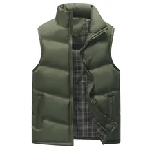 Autumn& Winter Waistcoat Korean-style Trend Waistcoat Sleeveless Cotton-padded Clothes Thick Warm MEN'S Cotton Clothes Vest