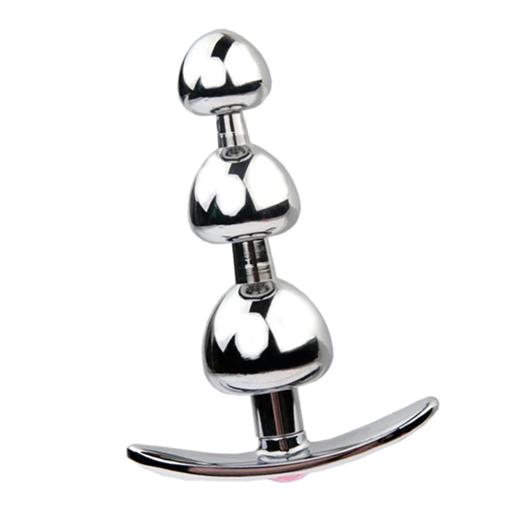 Stainless Steel Metal Jeweled Anal Butt Plug Anal Trainer Stopper Insert Adult Toys Funny Suction Cup for Couples Cosplay Games