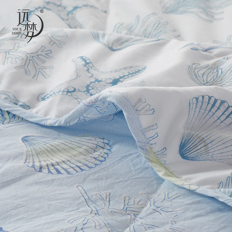 Your moon Summer Quilt Airable Cover Summer Thin Blanket 1.5m1.8m Skin-Washing Summer Cool Duvet Insert Spring And Autumn Blanke