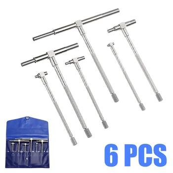 

Universal 6pcs/set Steel Telescopic Gauge Set 8-150mm Adjustable Cylinder Inner Diameter Measure Tool Accessories