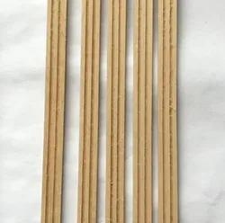 Ligne de plinthes décorative en bois massif, modèle 450x15x3mm, taille de tilleul, ligne en bois de forme spéciale, 6 pièces 