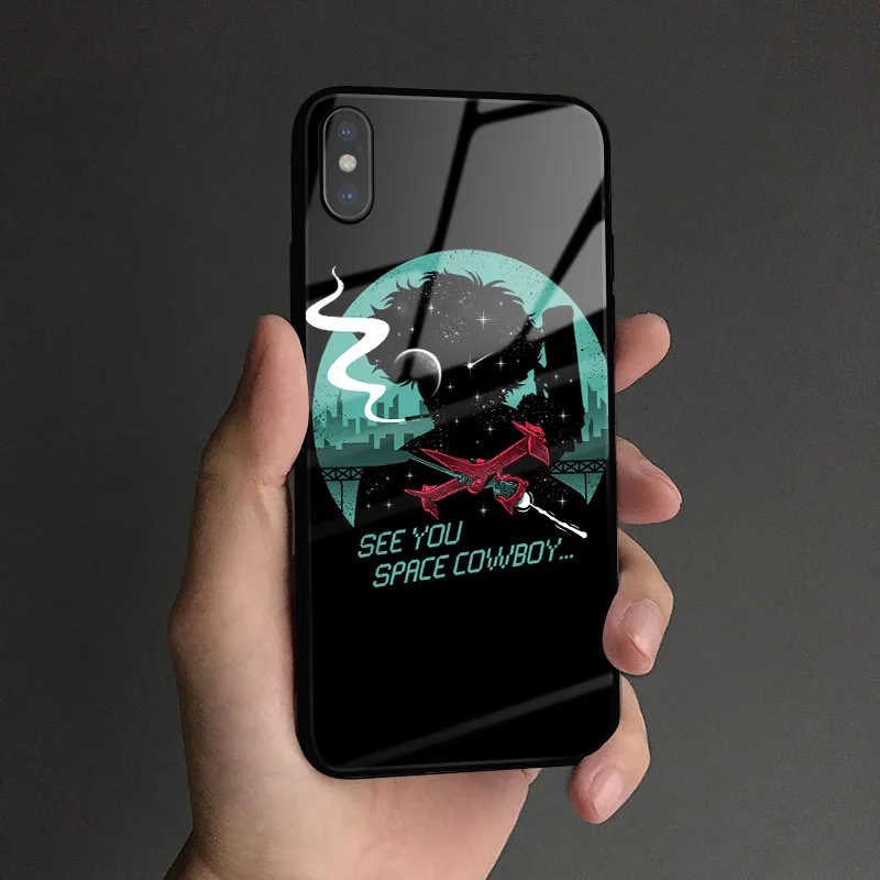 Космический ковбой Bebop Coque мягкий силиконовый стеклянный чехол для телефона, чехол для Apple iPhone 6 6s 7 8 Plus X XR XS 11 Pro max - Цвет: SCBAE 5