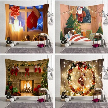 

Christmas Wall Hanging Decor Hanging Cloth Decorative Cloth Christmas Wall Tapestry Bedroom Home Decor
