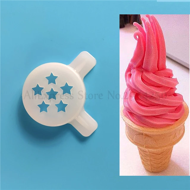 Ice Cream Maker Accessories Fancy Nozzle Modeling Lids Spare Parts Soft  Serve Ice Cream Machine Shape Caps Fittings Replacement 29mm Inner Diameter  (5