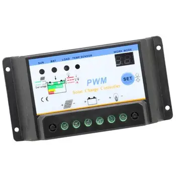 

10/20 / 30A 12V / 24V Automatic Solar Charge Controller with Dual USB LCD Display Solar Panel Battery Controller Drop shipping