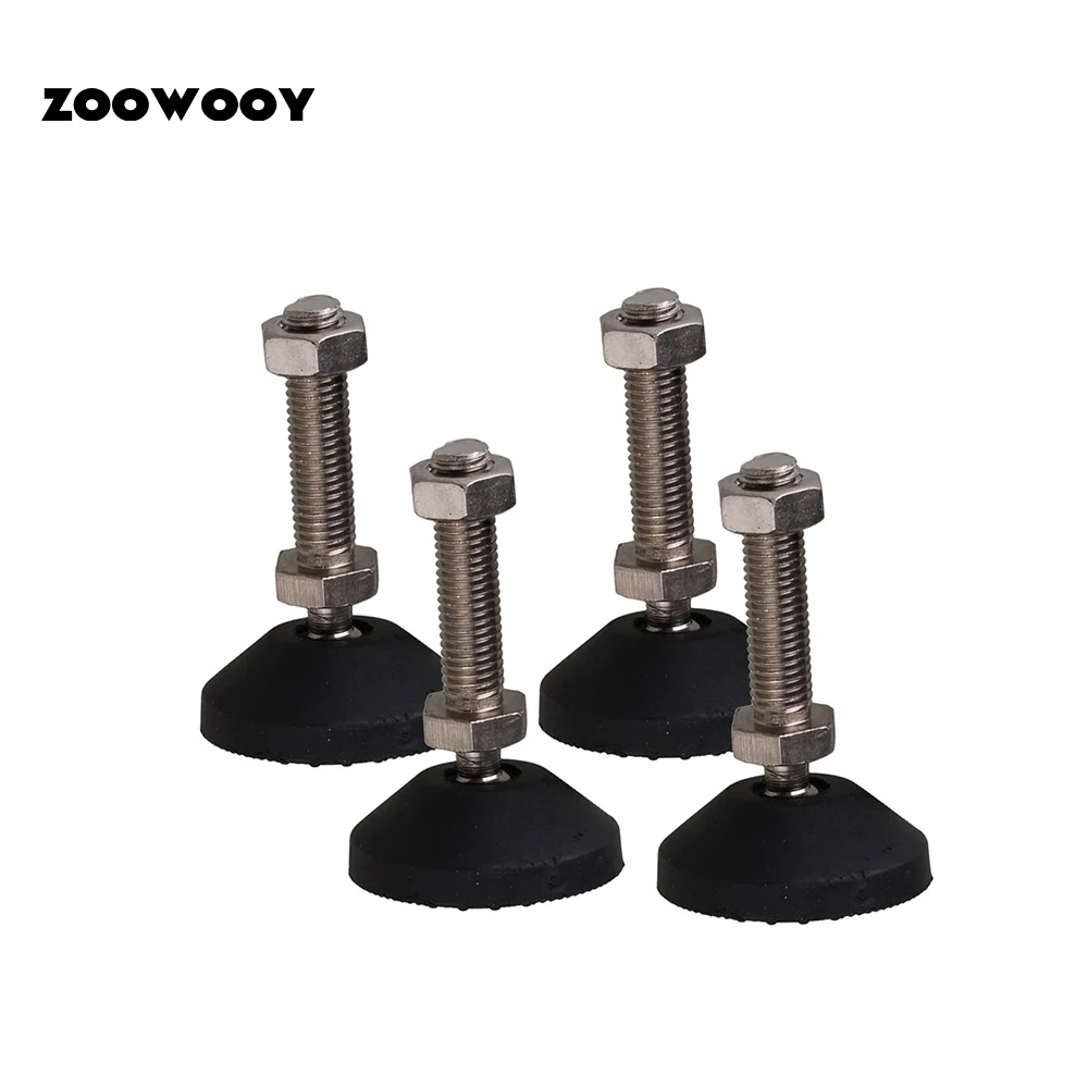 Swivel Adjustable Leveling Supporting Feet 4pcs With Screws DIY Furniture Leg Metal Adjustable Leveling Feet Lathe