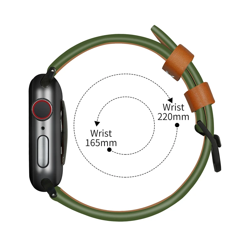 Одиночный Тур кожаный ремешок для Apple watch band 5 4 44 мм 40 мм correa 42 мм 38 мм ремешок для часов Iwatch series 5 4 3 2 Аксессуары для часов