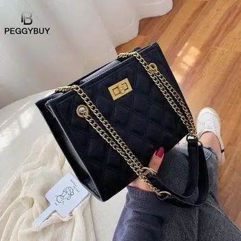

Women Wild Solid Color Shoulder Bag Women Square handbag Chain Messenger Bag Leather Messenger Shoulder Tote Bag Dropshipping