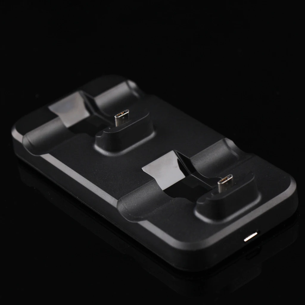 Game Handle Charging Dock Double Gamepad Wireless Controller Chargers Base Charging Dock Station for Black