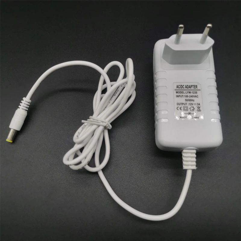 Description Picture 4 of itemDC12V 2A 3A Adapter power supply 12V US/EU/UK Transformer Charger for 5050 2835 5630 LED string strip Bar Light LED Driver Plug